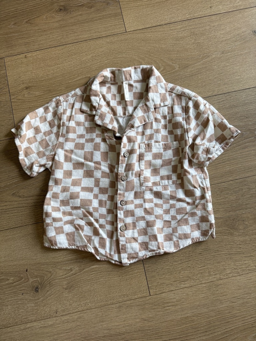 Rylee + Cru checkered button down shirt size 2-3Y